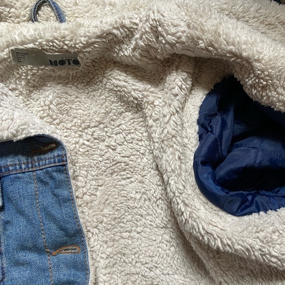❄️ Topman / ASOS Winter Sherpa Style Lined Denim / Jean Jacket ❄️ - Picture 8 of 16